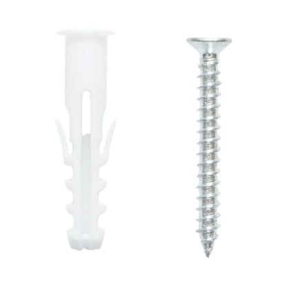 Univerzális műanyag dübel, tipli szett fehér 8x40mm csavarral 5x40mm 50 db/szett