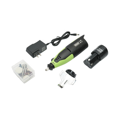 Hordozható elektromos láncfűrész láncélező 12V, 55W, 20000 RPM 2000mAh Li-ion akku