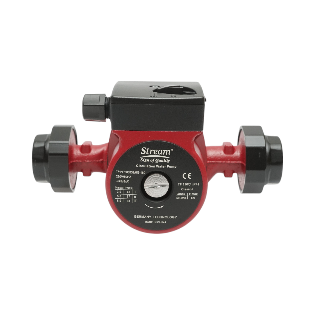 Vízvisszavezető szivattyú 220V, 93W, áramlási sebesség 50L/min, magasság 6m, 2 hüvelykes csatlakozó SXR32/6G-180