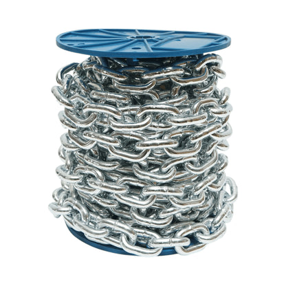 Galvanizált lánc 10x28.5x33.5mm DIN766 10m/tekercs műanyag dob