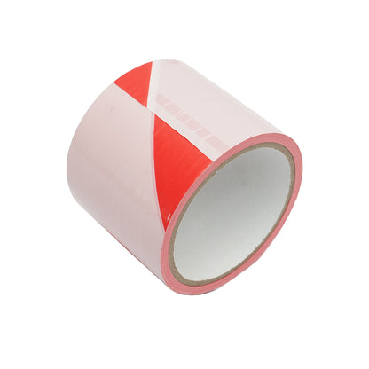 Határ- és jelzőszalag piros/fehér 75mmx50m