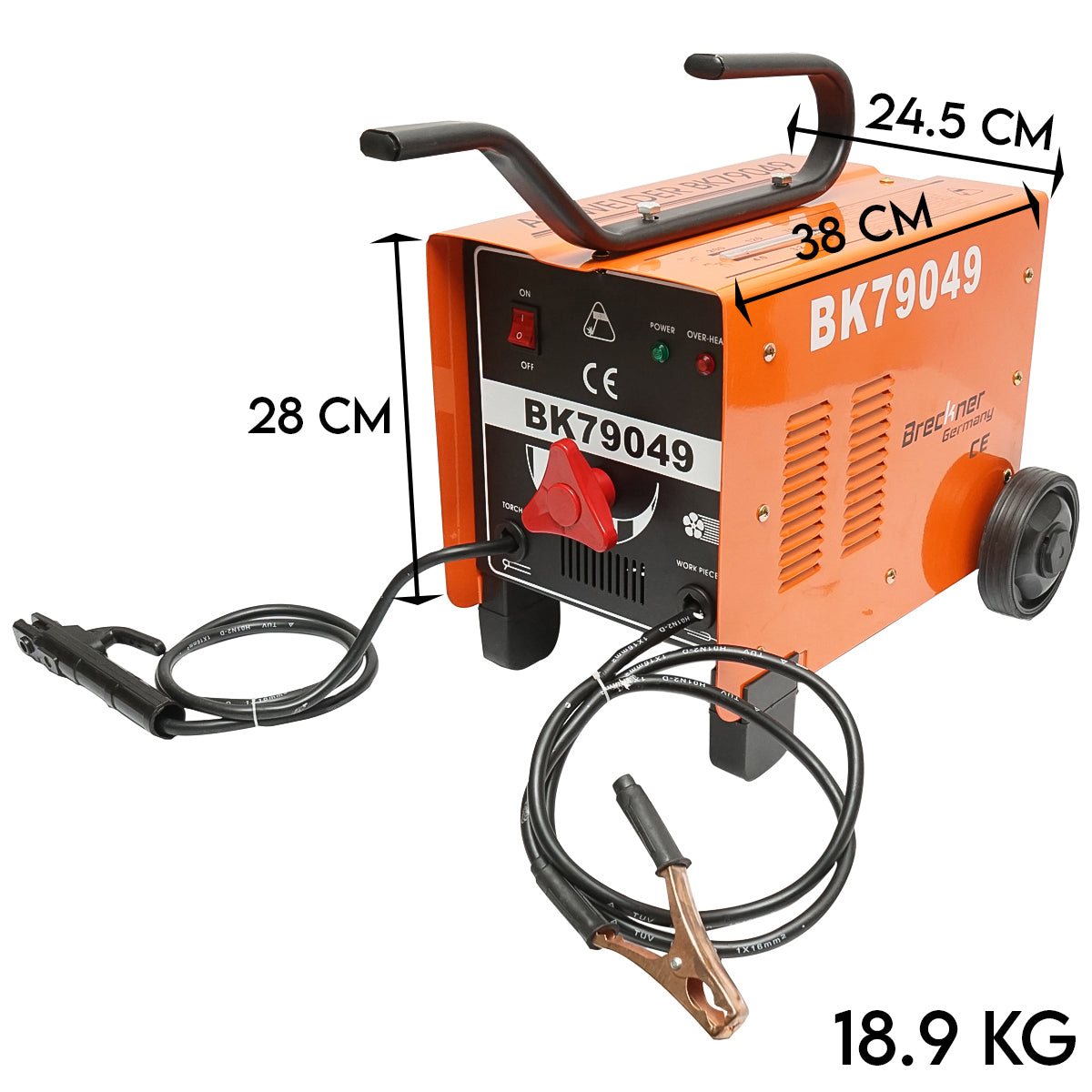 Hegesztőgép MMA 200A, 220V, elektróda 2.5-4mm Breckner Germany