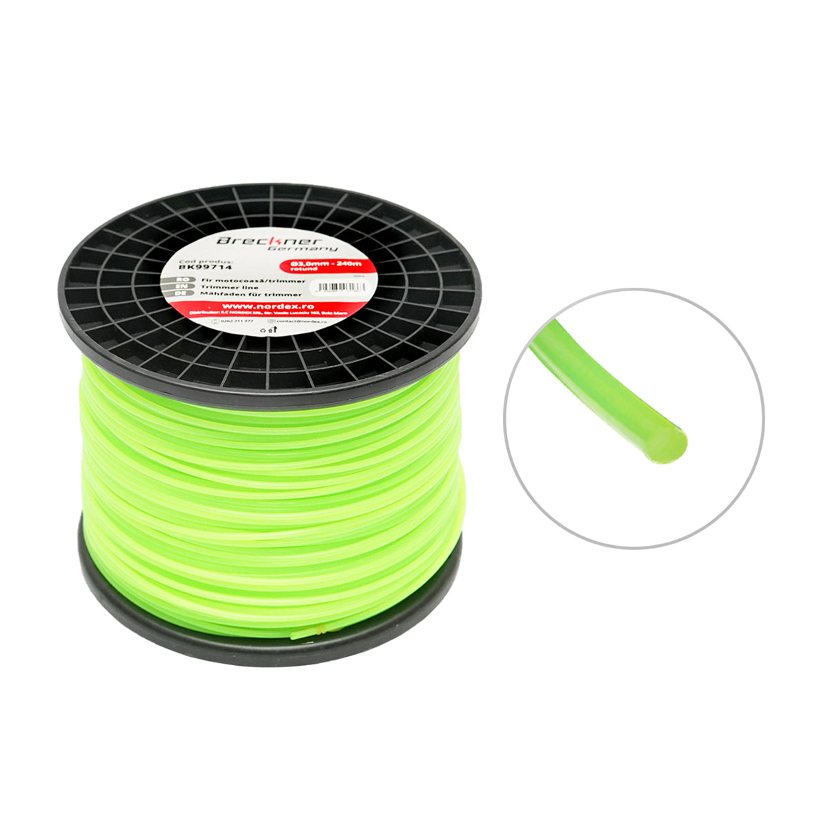 Fűkasza damil, kerek 3 mm x 240 m Breckner Germany