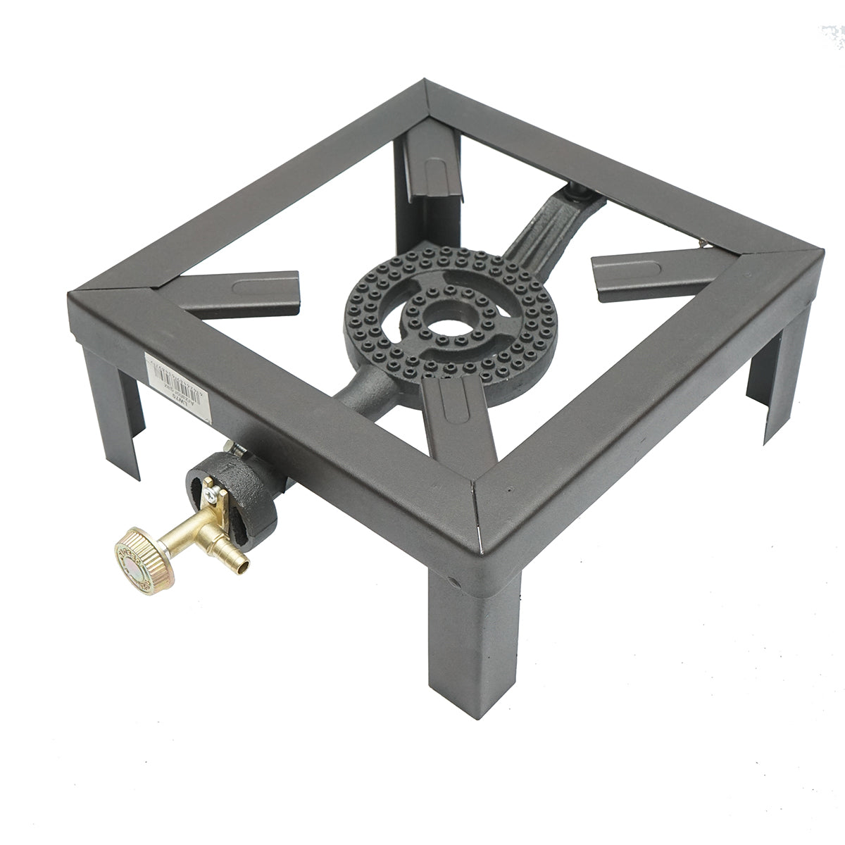 Pirostrie, négyzet alakú gázégő 4 lábbal 250x250x100mm