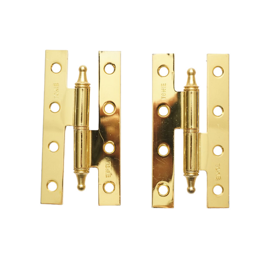 2 db bronz ajtópánt készlet, jobbra 95x55x2,5mm