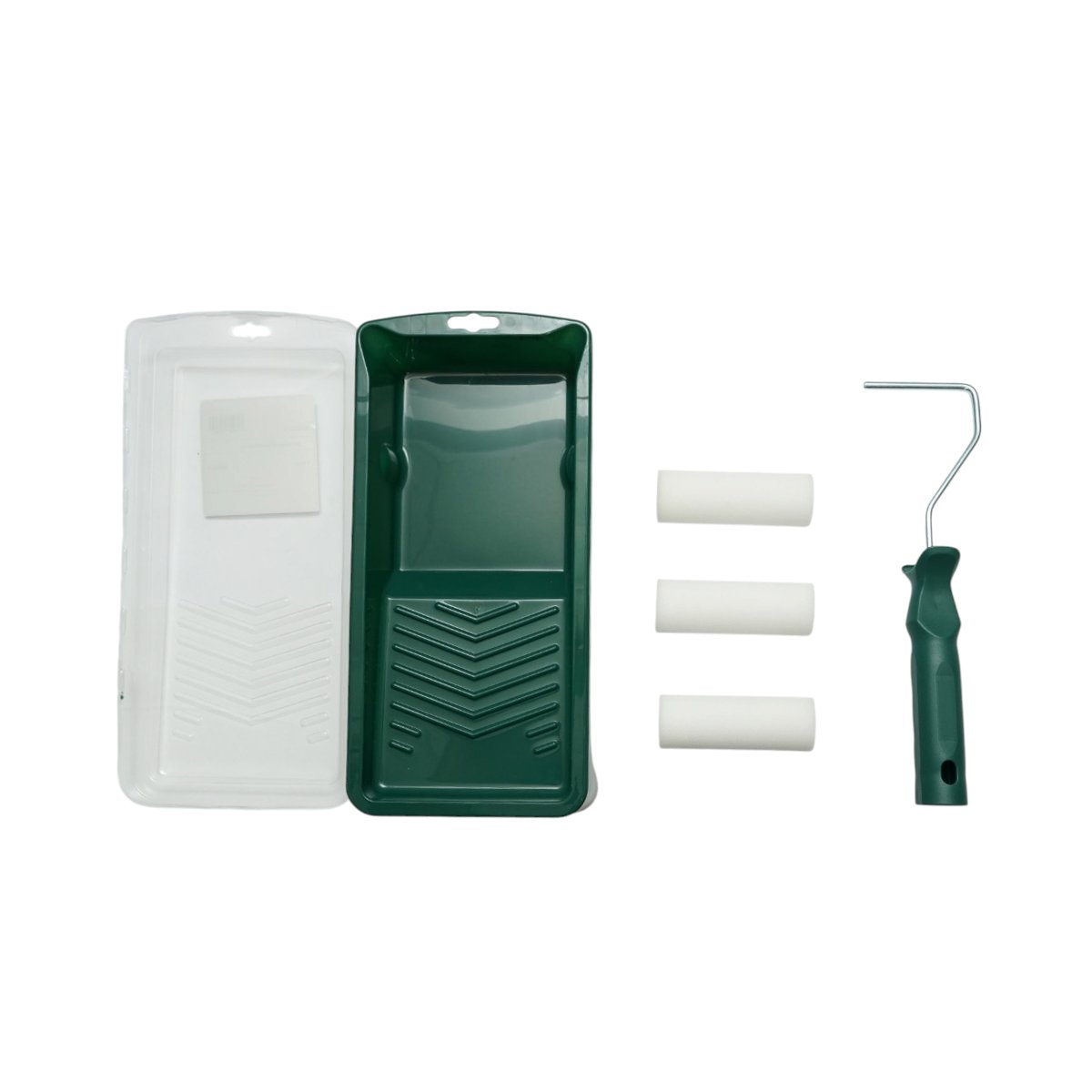 Mini festőhenger szett 3 darab szivacs henger 10cm, PP nyél, festékpálca, tartalék pálca 6 darab Breckner Germany