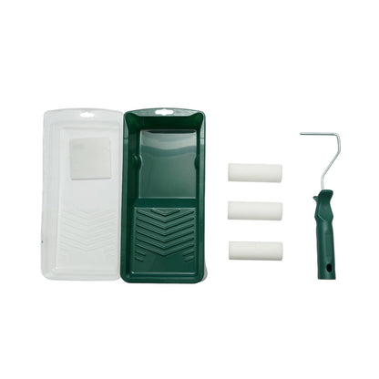 Mini festőhenger szett 3 darab szivacs henger 10cm, PP nyél, festékpálca, tartalék pálca 6 darab Breckner Germany