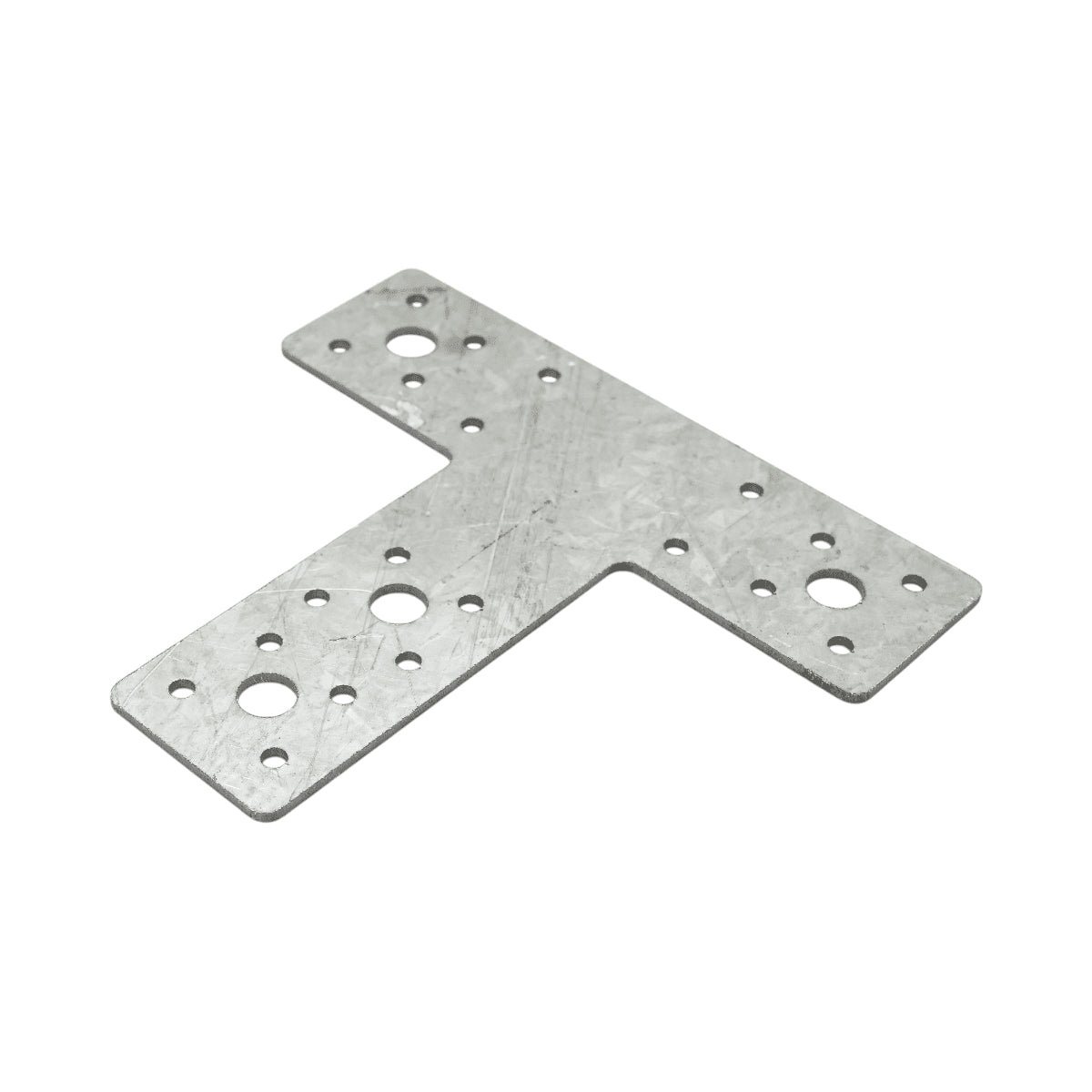 T-csukló alakú kötőelem 160x98x45mm, 2,5mm vastag, horganyzott acélból