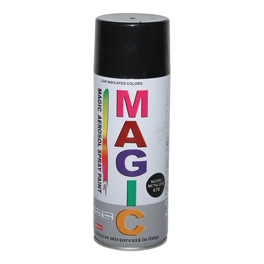 Festékszóró Magic metálfekete metál 676 400 ml