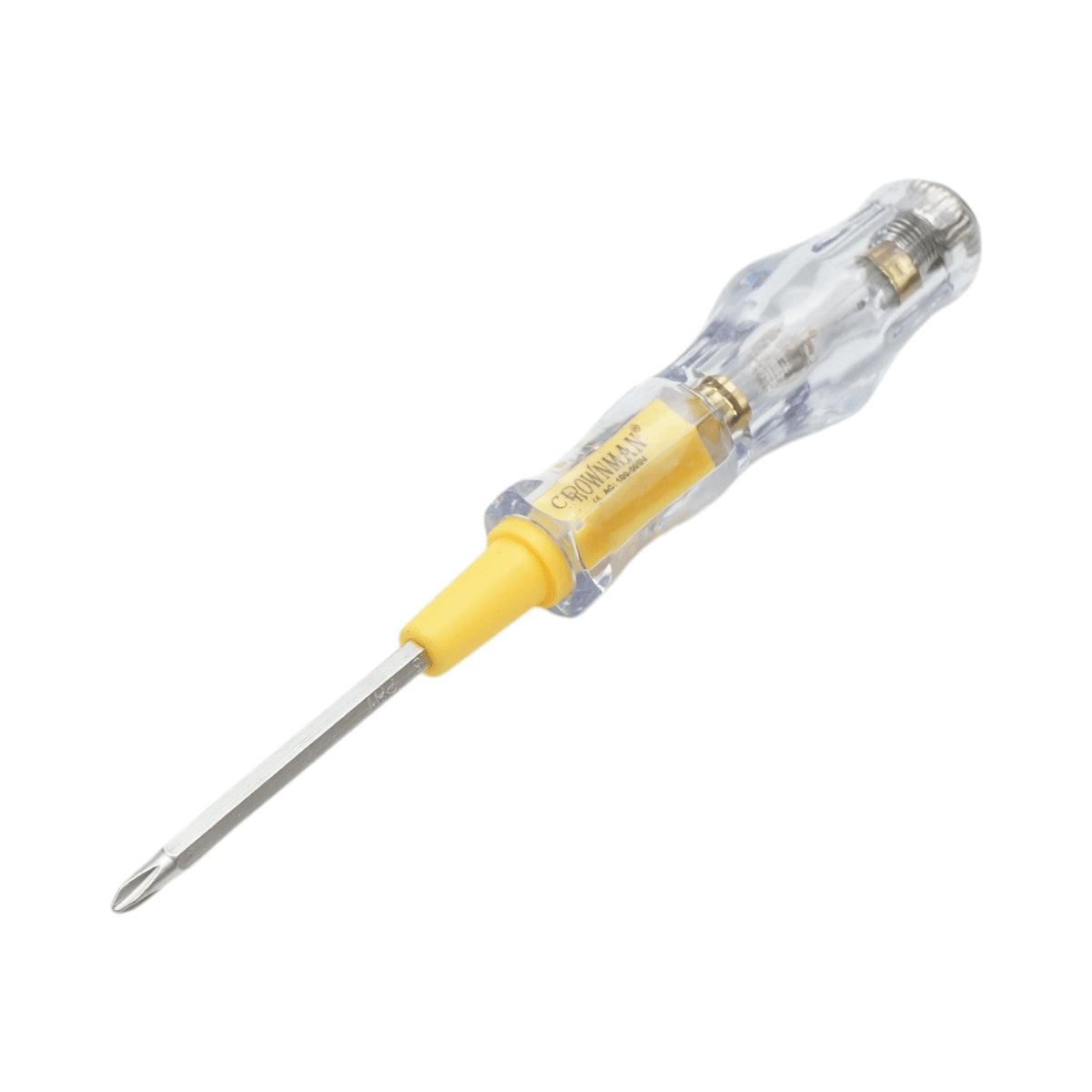 Csavarhúzó feszültségmérő 100-500 V AC, kettős fejű PH1/3,5x160 mm Cr-V Crownman