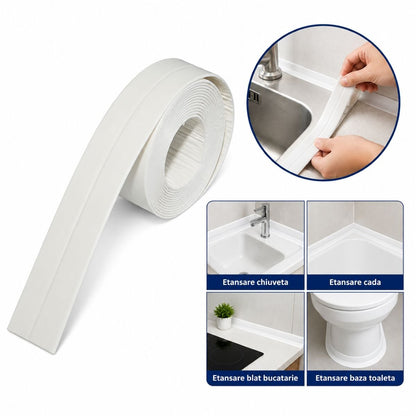 HighPower vízálló öntapadó fürdőkád és mosogató tömítőszalag 38mm x 3.2m