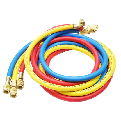 Tömlőkészlet 180 cm 3 színű R-410a freon feltöltéshez