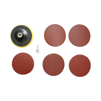 125mm-es Velcro csiszolótárcsa-tartó szett, 5 csiszolótárcsa P80-P240, M14 adapter szöglcsiszolóhoz és fúrógéphez Breckner Germany