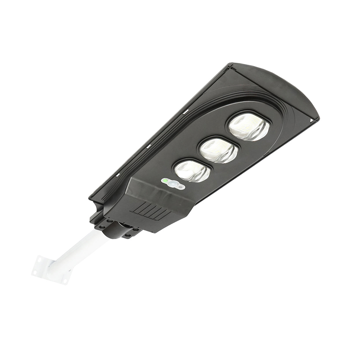 Napelemes LED-es közvilágítási lámpa 150W, 6500K, IP65, napelemmel, mozgásérzékelővel és oszlopra szerelhető Breckner Germany