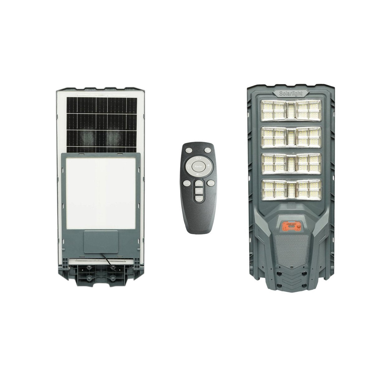Napelemes LED közvilágítási lámpa 800W 40W napelem panellel, 30000mAh akkumulátor, mozgásérzékelő, távirányító, oszlopra szerelhető IP65 Breckner Germany