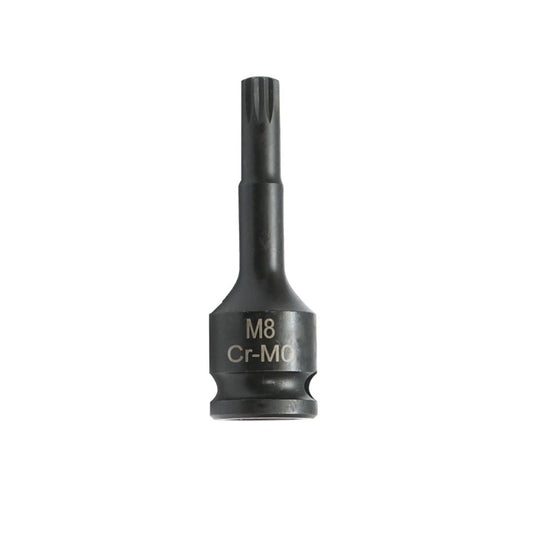 Ütőcsavarkulcs spline M8, 60 mm, négyzet 3/8 Cr-Mo
