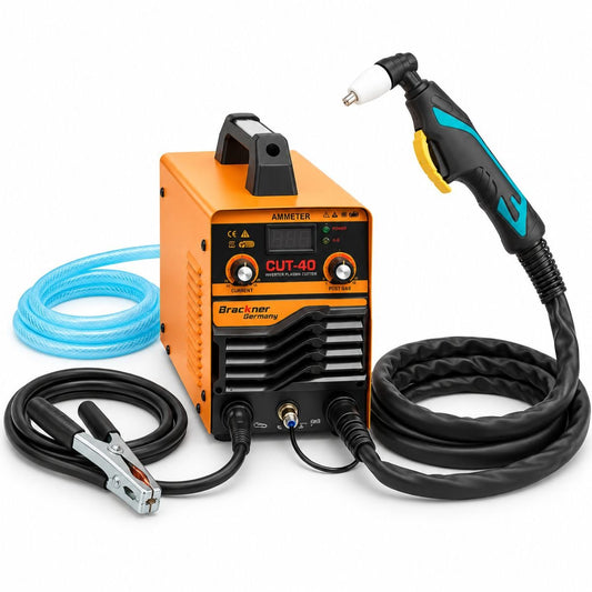 Inverter típusú plazmavágó készülék 40A, 220V, 1-8mm vastagság, légnyomás szabályozó, digitális kijelző CUT40 Breckner Germany