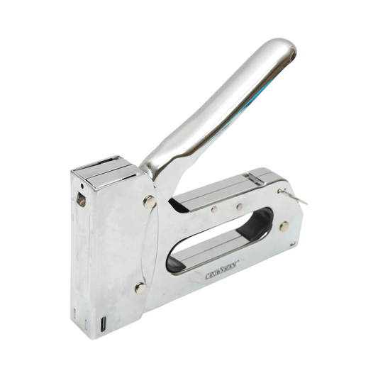 Professzionális kézi tűzőgép kárpitozáshoz, kapcsok 4-14mm, 600 db 1.2x10mm-es tűzőkapocs készlet tartozék Crownman