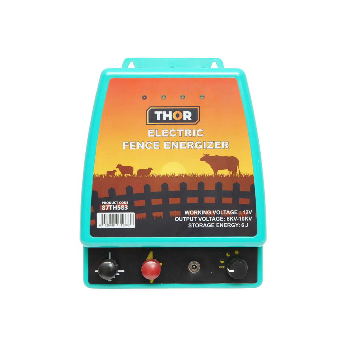 6 Joule impulzus generátor elektromos kerítéshez 12V/220V Thor