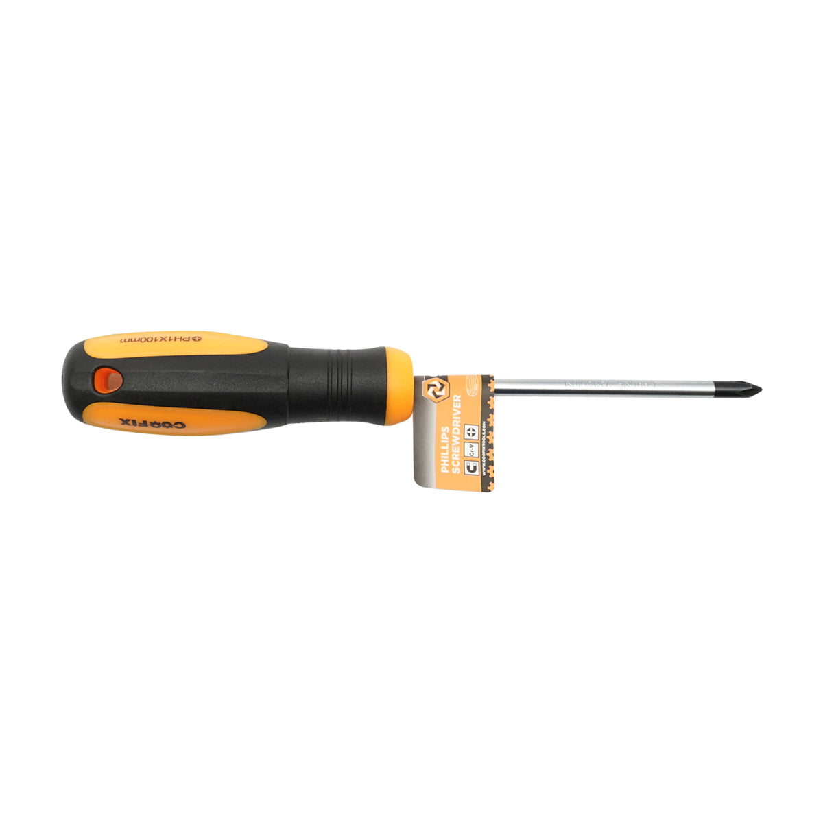 Professzionális PH1x100mm Cr-V keresztfejes csavarhúzó mágneses csúccsal Coofix