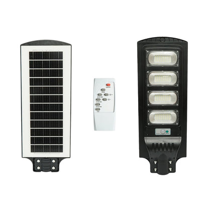 Napelemes LED közvilágítási lámpa 300W 18W-os napelem panellel, 16000mAh akkumulátor, mozgásérzékelő, távirányító, oszlopra szerelhető IP65 Breckner Germany