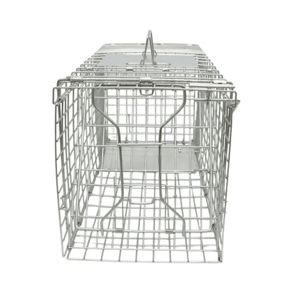 Robusztus fém ketrec csapda vadállatok befogására 66x25x25cm