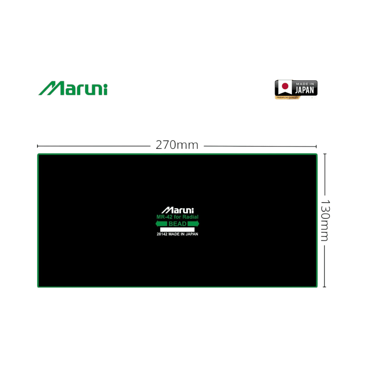 Radiális gumiabroncs vulkanizációs javítófoltok 130x270mm MR-42 Barna, gyártva Japánban