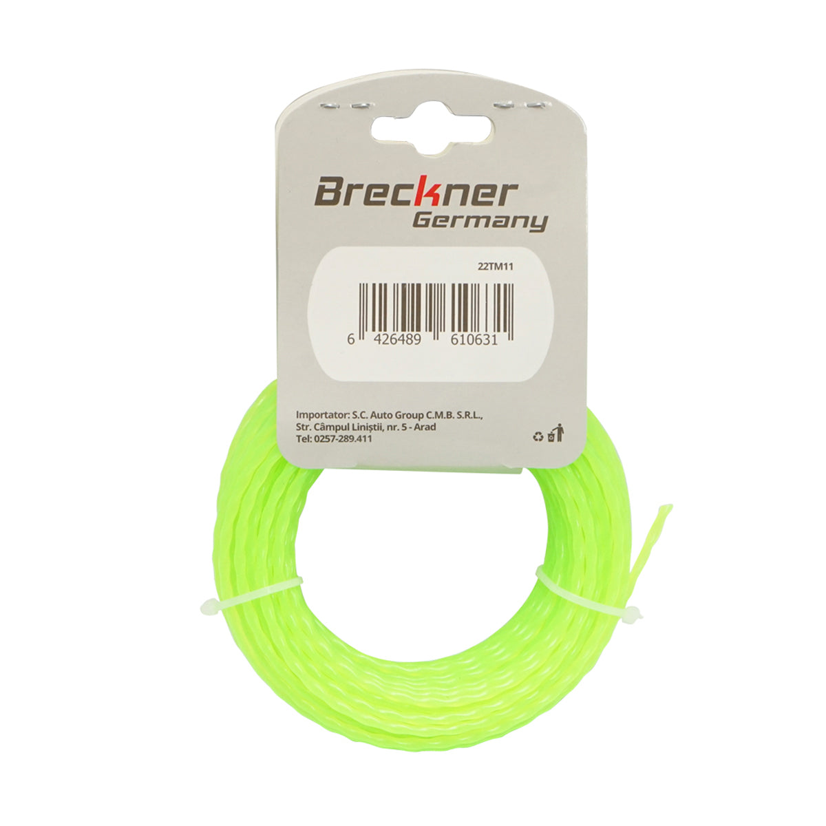 Fűkasza damil, spirál 3mm x 15m Breckner Germany