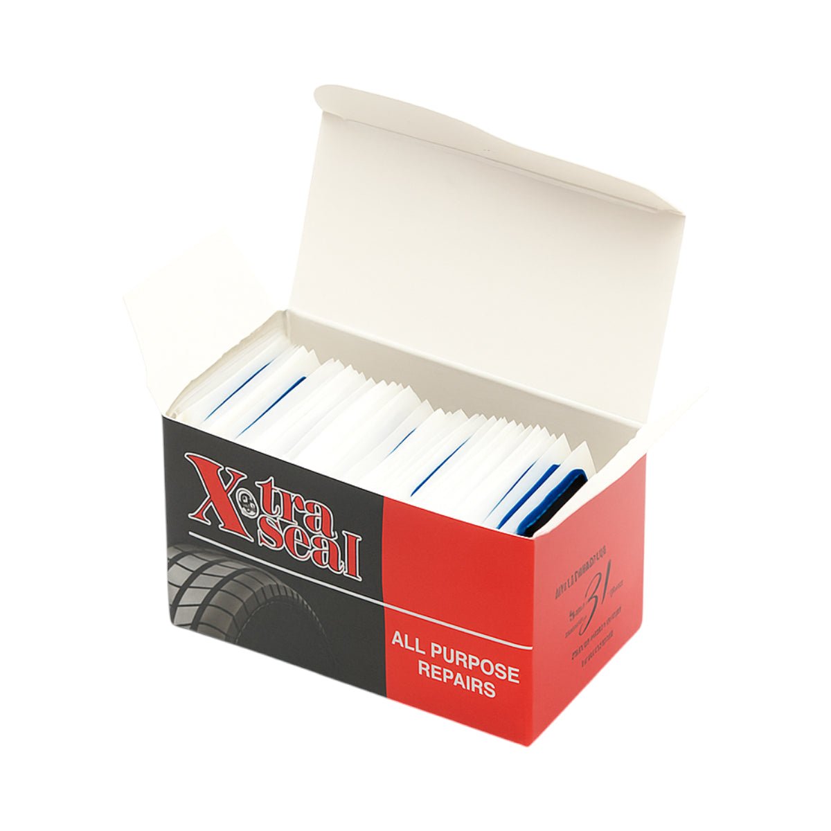 Vulkanizáló foltok négyzet 66x66mm az X-TRA SEAL belső csövekhez