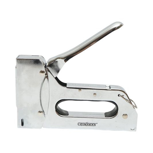 Professzionális kézi tűzőgép kárpitozáshoz, kapcsok 4-14mm, 600 db 1.2x10mm-es tűzőkapocs készlet tartozék Crownman