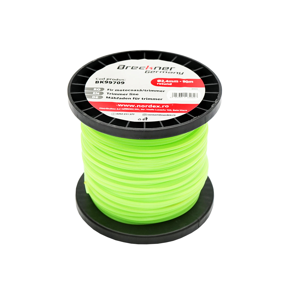 Fűkasza damil, kerek 2,4 mm x 90 m Breckner Germany
