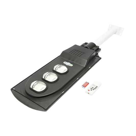 Napelemes LED-es közvilágítási lámpa 150W, 6500K, IP65, napelemmel, mozgásérzékelővel és oszlopra szerelhető Breckner Germany