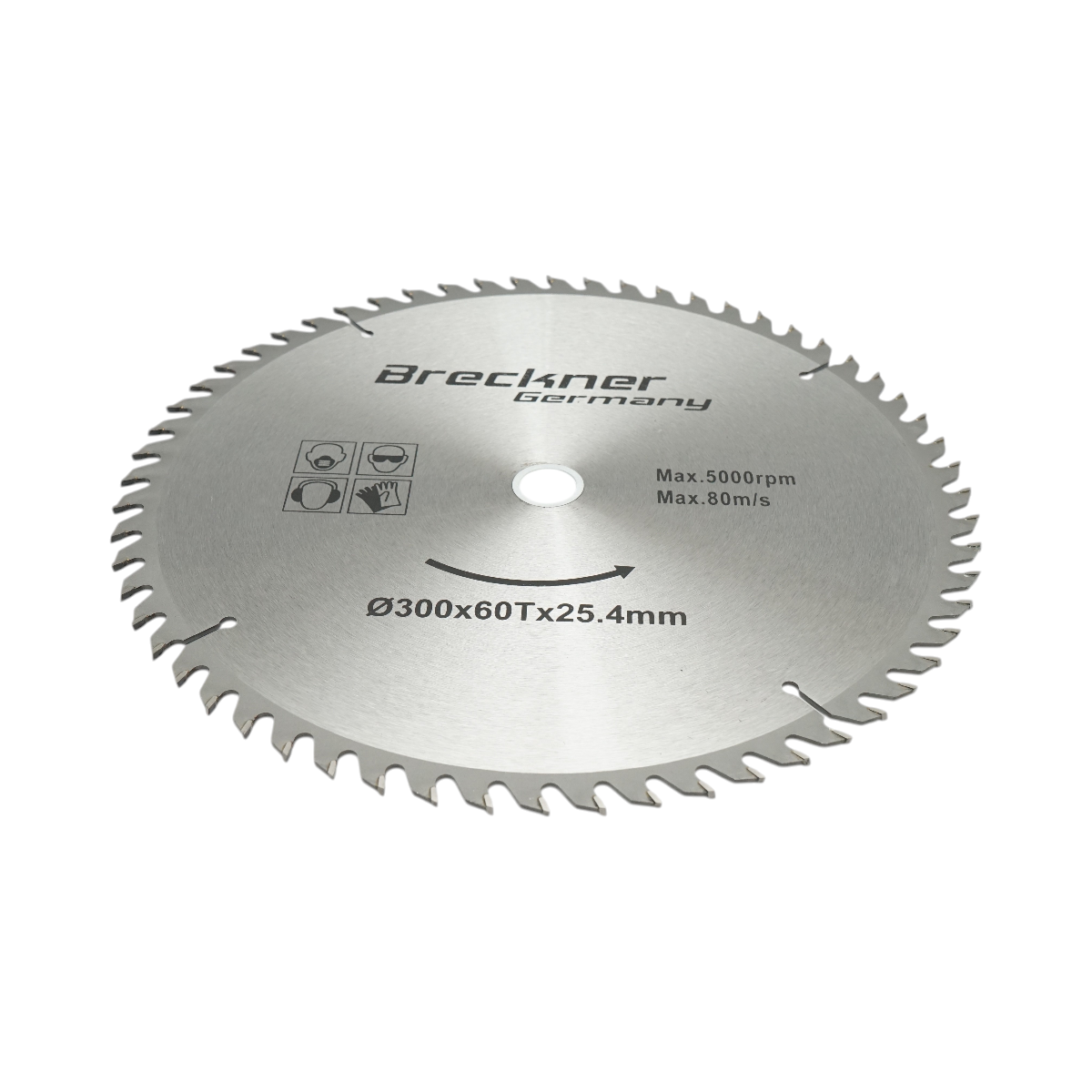 Kör alakú tárcsa fához 300x25.4mm, max. sebesség 5000rpm, 60 fog, ipari Crownman