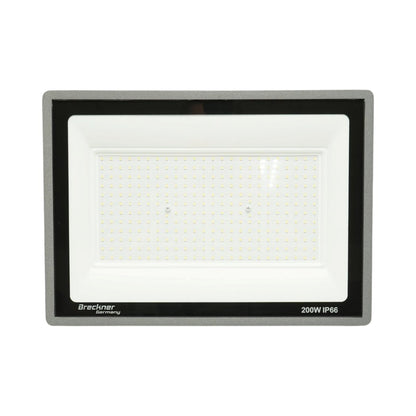 LED Reflektor 200W, 100-265V, 6500K, 20000lm Flood típus 375x270x30mm IP66 Breckner Germany