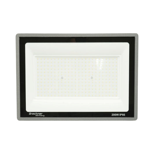 LED Reflektor 200W, 100-265V, 6500K, 20000lm Flood típus 375x270x30mm IP66 Breckner Germany