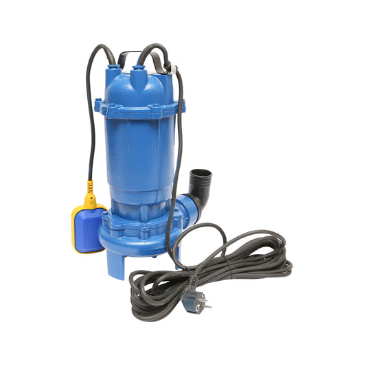 Merülő szennyvízszivattyú, merülő vízelvezető úszóval és darálóval 750W, 220V, áramlás 250L/min, H7m WQCD7-8-0.75F Breckner Germany