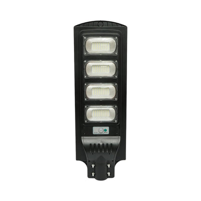 Napelemes LED közvilágítási lámpa 300W 18W-os napelem panellel, 16000mAh akkumulátor, mozgásérzékelő, távirányító, oszlopra szerelhető IP65 Breckner Germany