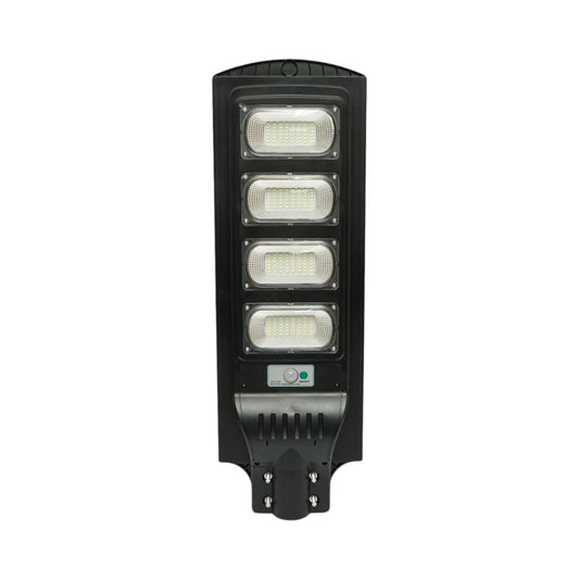 Napelemes LED közvilágítási lámpa 300W 18W-os napelem panellel, 16000mAh akkumulátor, mozgásérzékelő, távirányító, oszlopra szerelhető IP65 Breckner Germany