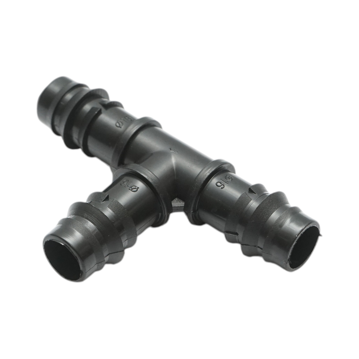 Egyenlő csatlakozó csonk 16x16x16mm csepegtetőcsőhöz öntözőrendszerekhez