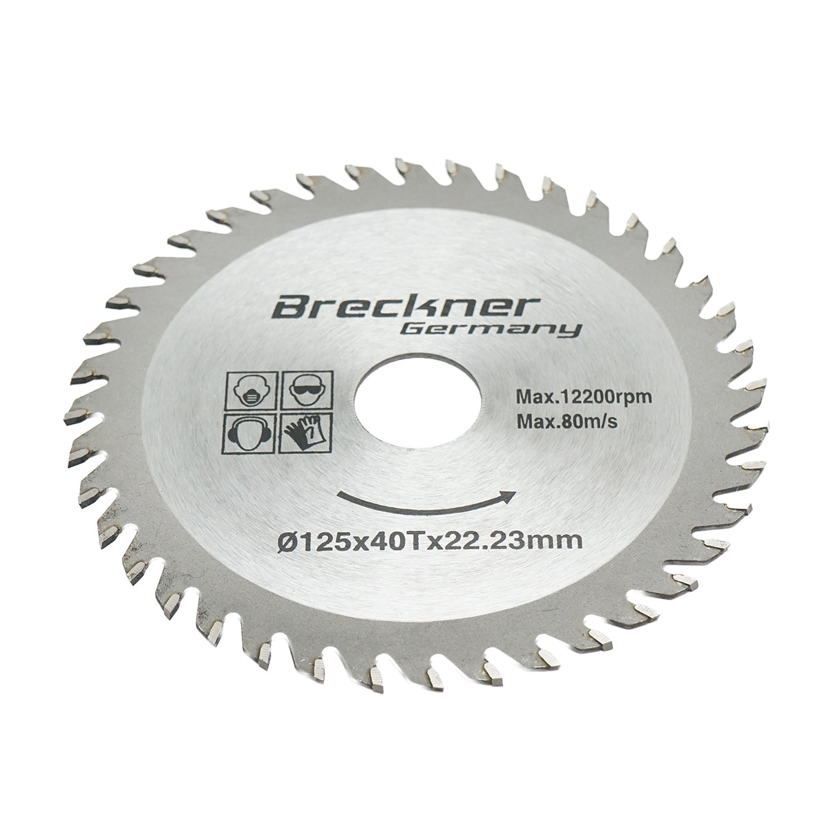 Kör alakú tárcsa fához 125x1.2x22.23mm, 40 fog Breckner Germany