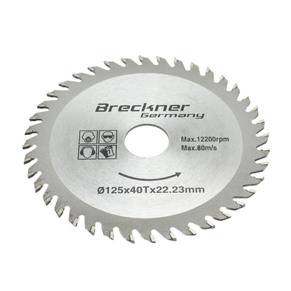 Kör alakú tárcsa fához 125x1.2x22.23mm, 40 fog Breckner Germany