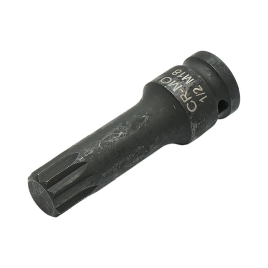 M18 Spline ütő bitdugókulcs, 78 mm, 1/2”, Cr-Mo – Breckner Germany