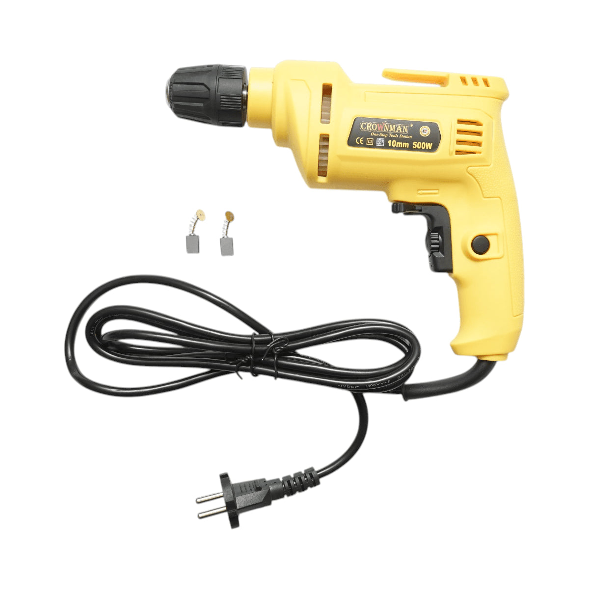 Crownman fúró- és csavarhúzó 500W, 10mm-es gyorsfúró, 3300rpm Crownman