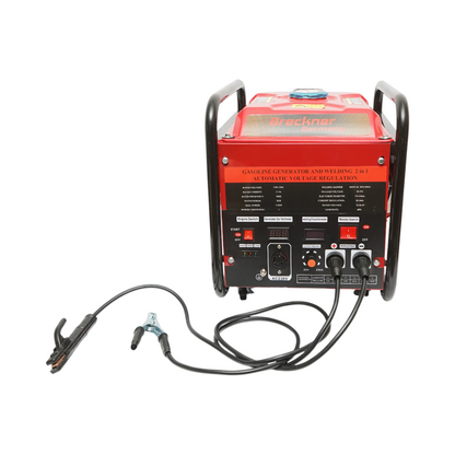 Hegesztőgép 160A elektromos generátorral 5KW/220V, 13 LE benzinmotorral, kézi indítással Breckner Germany