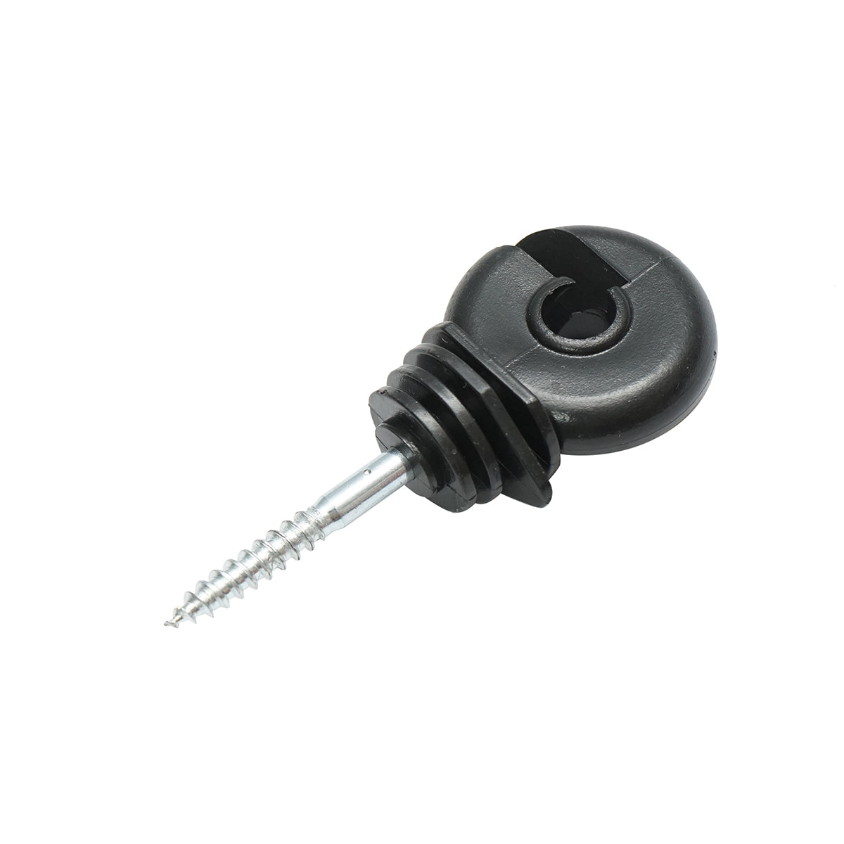 Kompakt gyűrűs szigetelő fekete fekete fekete fi 5.6mm 87x37mm elektromos kerítés Thor