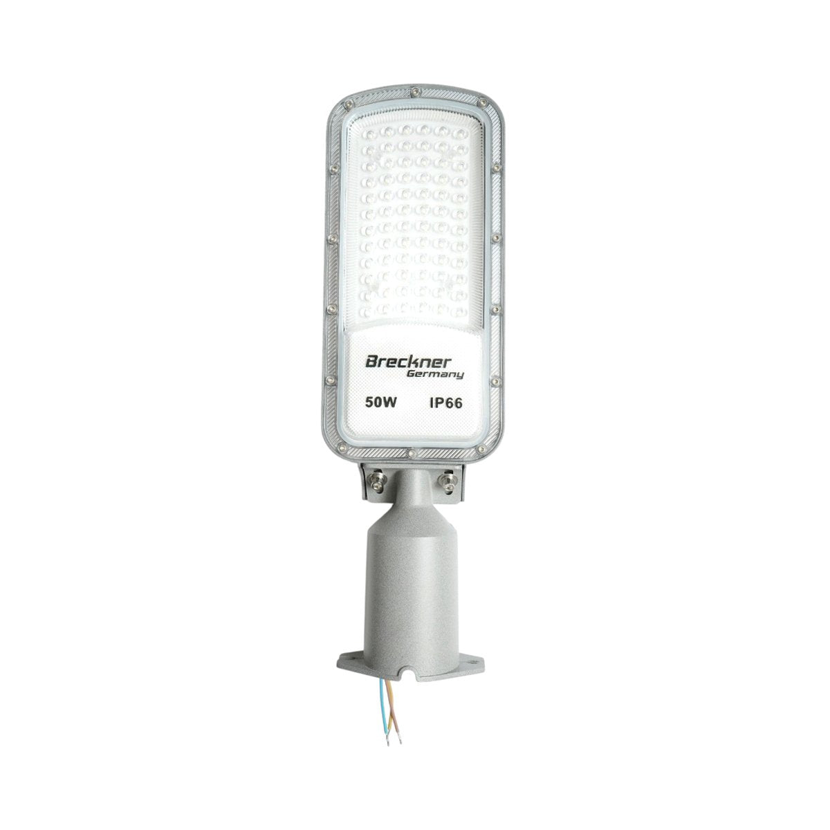 LED közúti világítólámpa 50W, 100-265V, 6500K, 5500lm oszlopra szerelhető 410x125x25mm IP66 Breckner Germany