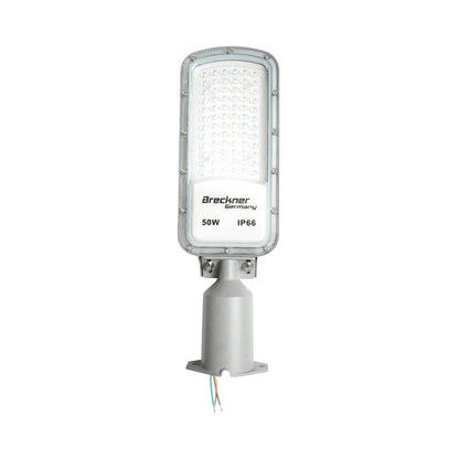 LED közúti világítólámpa 50W, 100-265V, 6500K, 5500lm oszlopra szerelhető 410x125x25mm IP66 Breckner Germany