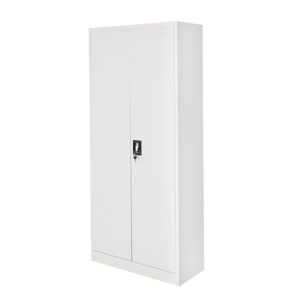 Fiset fémszekrény, iratszekrény, 1800x800x350mm, 2 rögzített ajtóval, 4 ajtó, szürke Breckner Germany