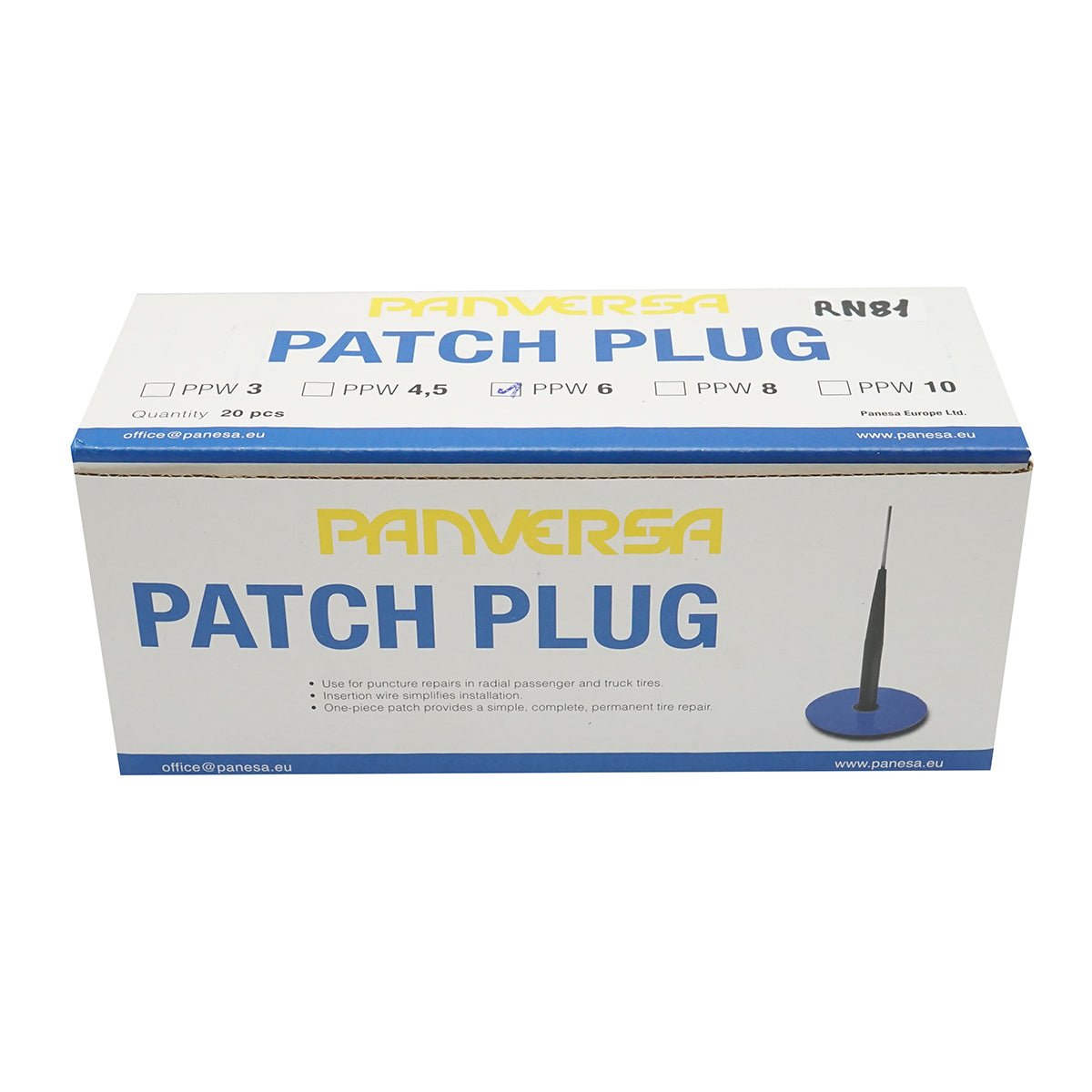Gumiabroncs vulkanizáló foltok gomba típusú gumiabroncsok 6mm PPW-6 Panversa