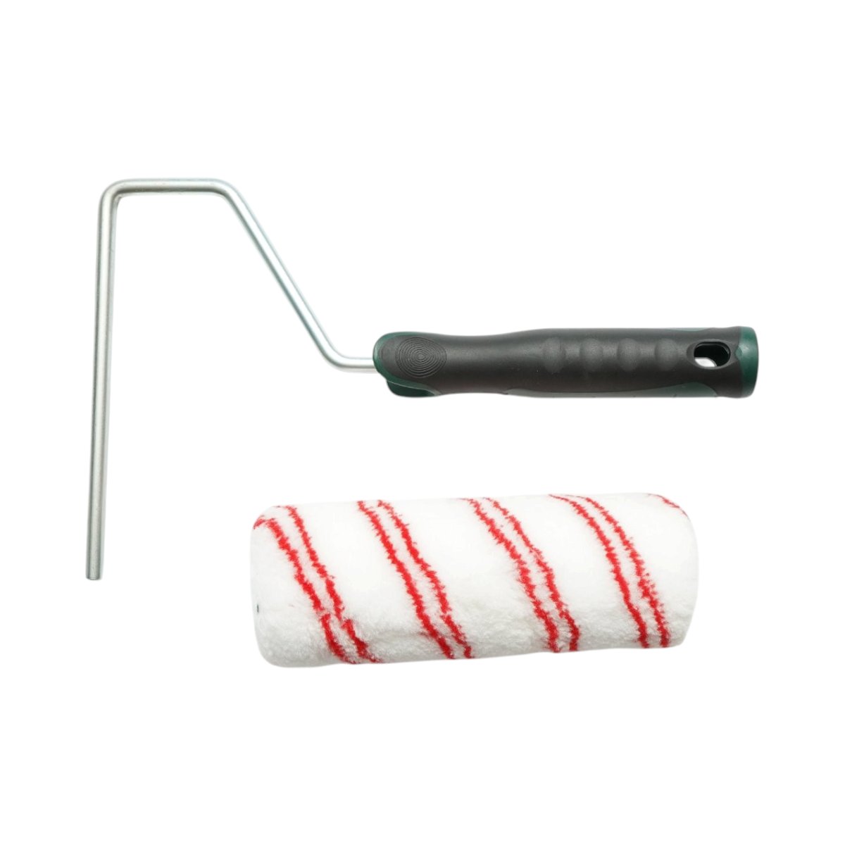 Poliészter festőhenger 18cm, 70mm-es hengerdátum, 18mm-es szál, ergonomikus soft-grip 2k fogantyú Breckner Germany